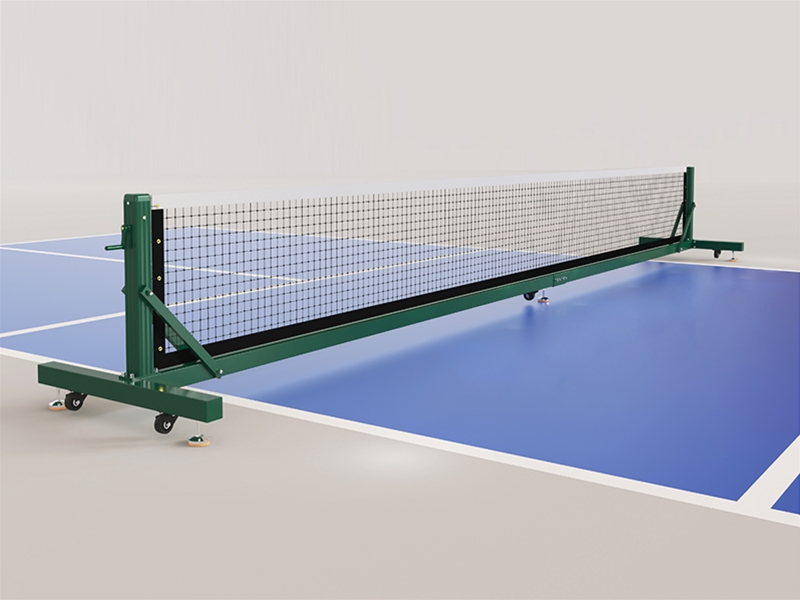 2.Wheeled pickleball post equipped with a professional  net