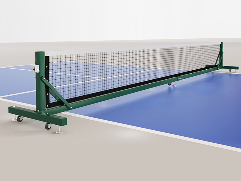 3.Wheeled pickleball post equipped with a professional  net
