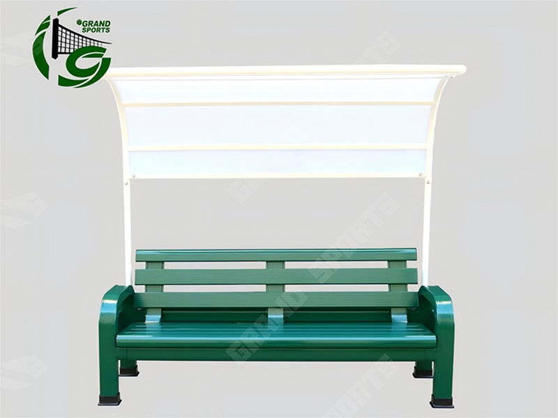 Aluminum Alloy Bench with Canopy, Backrest  &  Armrests GLDXXY-006